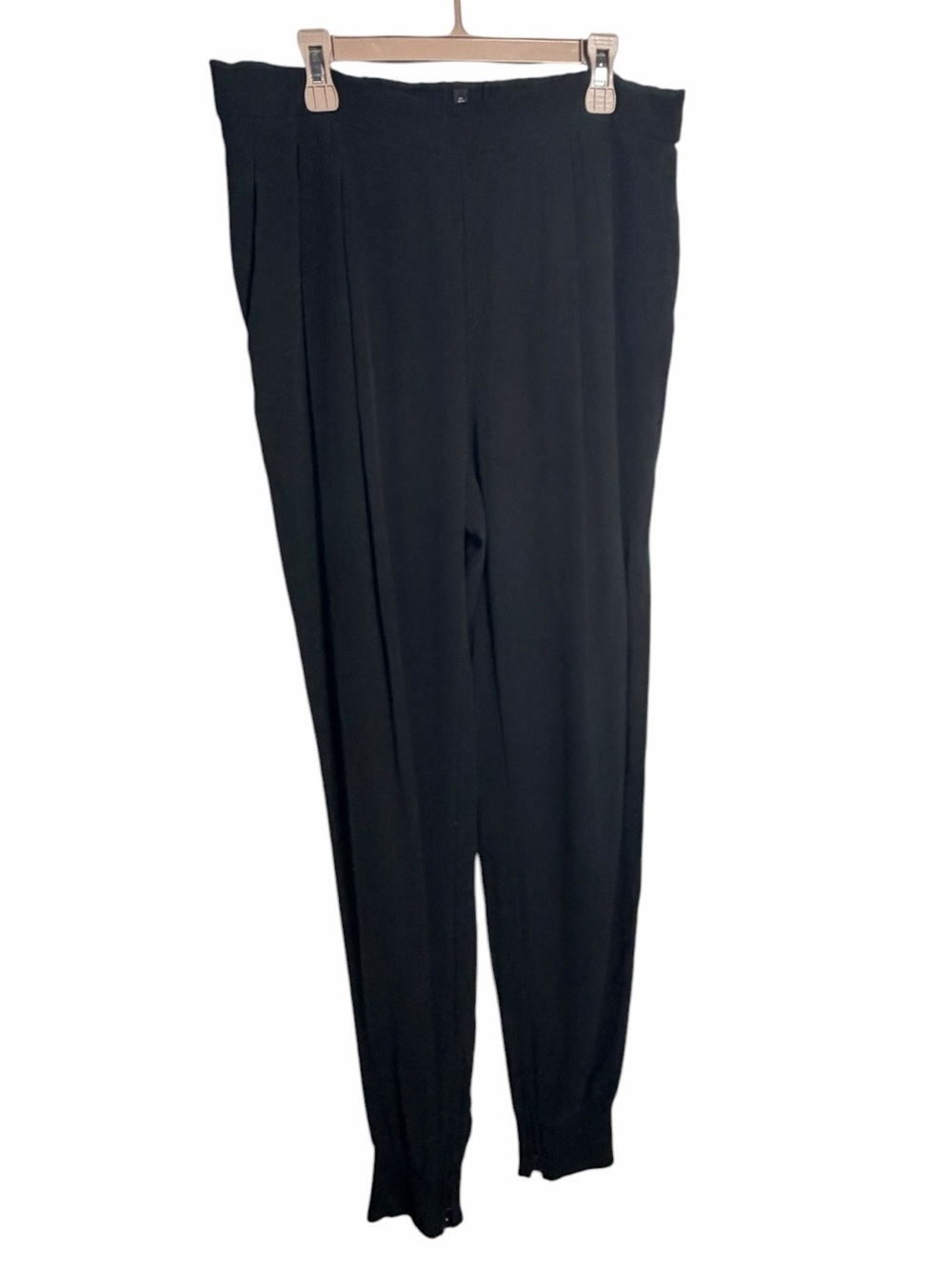 Eileen Fisher Black Silk Pants
